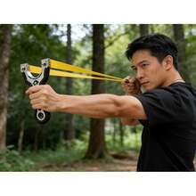 Alloy Slingshot Accessory Set, Outdoor Leisure Entertainment Toy Bow With High Elasticity Rubber Band, Adult Leisure Sports Equipment - A - View 7