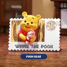 Miniso Disney Vintage Stamp Series Collectible Ornament Blind Box, Retro Stamp‑Shaped Character Model, Exquisite Desktop Display Decoration, Nostalgic Collectible Toy, Nice Surprise Gift For Disney Fans (1PC Random Delivery) - Multicolor - View 4