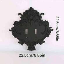 European Vintage Carved Switch Decorative Frame, Luxury Distressed Gold Wall Switch Protector, Wall Socket Panel Beautification Decor - C1640 - View 9