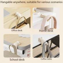 Cute Cat Desk Side Hook, Punch-Free Backpack Hanger For Office School Home Storage - Hook - View 6