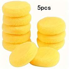 5/10pcs Premium Synthetic Artist Sponges, Vibrant Orange, Durable Multi-Texture Painting Sponges, Excellent Water Absorption, Dual Function For Coloring And Cleaning, Suitable For Watercolor, Crafts, Pottery And Clay Projects, Pottery Accessories - Multicolor - View 8