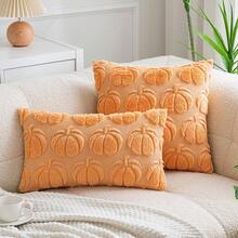 1 buah/2 buah Sarung Bantal Beludru Bordir Halloween, Cocok untuk Sofa Ruang Tamu, Sarung Bantal Minimalis - MultiWarna - View 6