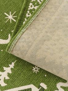 1PC Green Christmas Decorative Chenille Sofa Cushion, Anti‑Slip All‑Season Sofa Protector Cover, Machine Washable For Living Room Bedroom Home Decoration - Green - View 8
