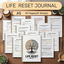 Life Reset Planner, Life Reset Checklist, Redesign Your Habits, Sleep Hygiene Checklist, Self-Development Workbook - Planner - View 5