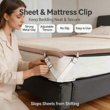 Invisible Non-Slip Bed Sheet/Sofa Cushion Fixing Clips, Seamless Nylon Gripper Tool, Durable Universal Clamps, Suitable For Mattress Protector, Cooling Mattress, Ice Silk Pad, Fashionable Furniture Stabilizer, Home Bedding And Sofa Anti-Slip Accessories - Multicolor - View 1