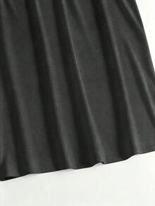 高品質優雅休閒孕婦洋裝，夏季休閒孕婦洋裝 - 深灰色 - 查看 4