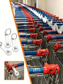 Stainless Steel Shopping Cart Keychain With Shopping Cart Icon, Classic Fashion Minimalist Style, Suitable For Men And Women Daily Wear - Upgraded Version - View 3