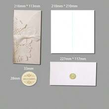 1set Laser Cut Wedding Invitations Card Heart Customize Greeting Cards With Ribbon Bridal Shower Wedding Party Supplies - View 13
