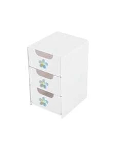 Multicolor Flower-Decorated Mini Desktop Drawer Storage Box, Multi-Layer Plastic Jewelry And Cosmetics Organizer, Multifunctional Storage Box, Suitable For Dressing Tables, Bedrooms, And Offices, Can Store Various Daily Items - Multicolor - View 15