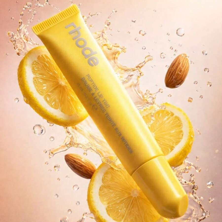 RHODE - Peptide Lip Tint Lemontini 10ml, Hydrating Peptide Lip Stain, High-Shine Glossy Finish - Yellow - View 1