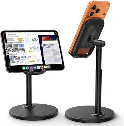 Cell Phone Stand For Desk - [Height Angle] Adjustable Phone Holder