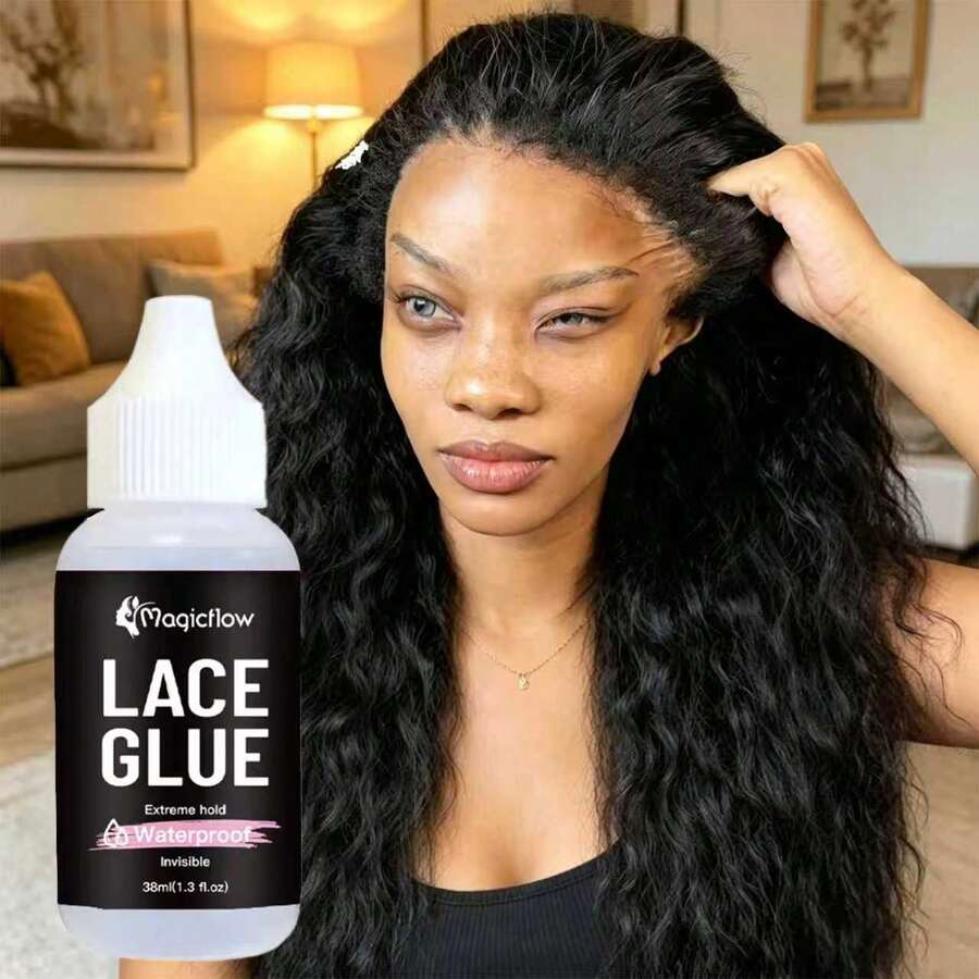 Transparent Lace Wig Glue - Waterproof, Extreme Hold, Invisible, Clear Texture, Quick Dry & Easy Removal - Hair Adhesive For Women Hair System