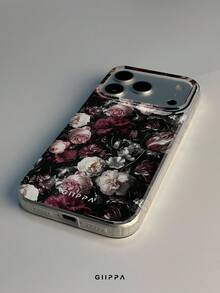 GIIPPA 1件裝玫瑰圖案設計手機殼，適用於Phone 17 Pro Max，相容Phone 16 Pro Max、15 Pro Max、14 Pro Max，韓系高端時尚趣味手機殼，相容11/12/13/14/15/16 Pro Max Plus，優雅設計男女皆宜，送給女友的聖誕節、情人節、復活節、婚禮季與生日完美禮物 - 紅色 - 查看 5