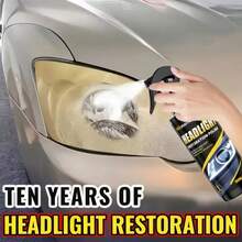 100ml +20ML Headlight Cleaning Kit Professional Car Headlight Repair Agent - Removes Yellowing, Oxidation And Fogging - Lens Polishing And Grinding Material - Effectively Enhances Headlight Brightness, Grinding And Polishing - Liquid - View 4