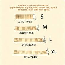 1pc Solid Wood Natural Wood Fence Bendable Hamster Ladder Bridge, Multiple Sizes S-XL 28-62cm Flexible DIY Fence Cage Interior Decoration Toy, Suitable For Hamsters, Guinea Pigs, Parrots And Other Small Pets, Small Animal Fence Cage - one-size - View 4