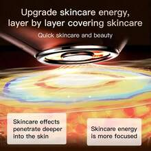 AXH RF Skin Tightening Device - 3-In-1 Device, Combining Microcurrent And Red Light, Lifting And Firming Skin - Silver - View 3