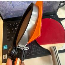 乒乓球膠皮手動切割工具 DIY 膠皮片手動邊緣切割器 滾輪膠棒滾輪切割器 通用於橫拍與直拍球拍 - A - 查看 2