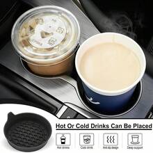 10pcs/1set Car Silicone Cup Coasters, Waterproof Car Cup Holder Mats, Universal Round Car Storage Slot Non-Slip Pads, Center Console Cup Holder Base Pads For Vehicles & Auto Interior Accessories Organization - Multicolor - View 5