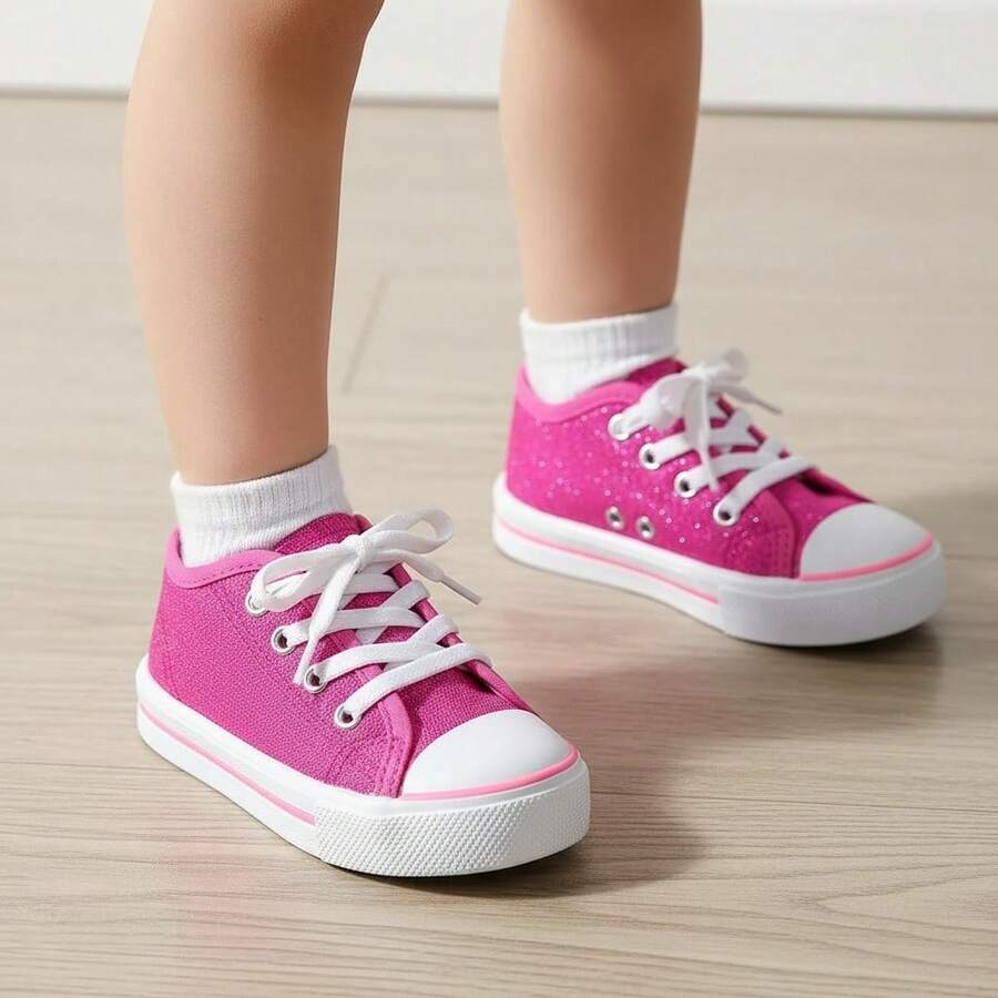 Kids Flats - Hot Pink - View 1