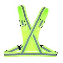Reflective Safety Vest, Lightweight Adjustable Elastic Vest Jacket With High-Visibility Reflective Strips, Suitable For Traffic Control, Running, Cycling - Multicolor - View 10
