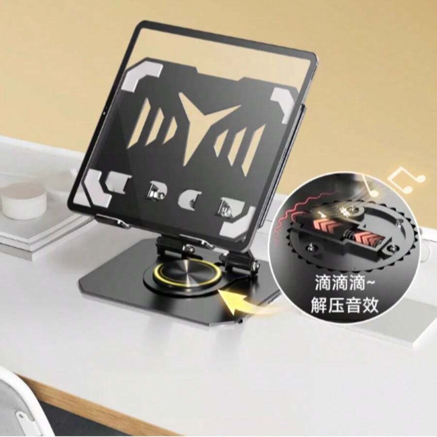 Phone Stand With Radiator Slot For Gaming, Tablet Desktop Hollow Cooling Base, Gaming Accessory - Multi-color - Interstellar Black - View 1