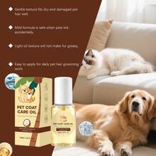 AMZ Pet Hair Care Oil, Cat And Dog Smooth Hair Gentle Detangling Elastic Glossy Hair Protective Essential Oil, Easy Grooming And Softer - 50ml - View 5