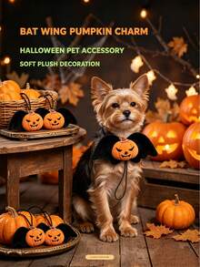 Dasi Kupu-Kupu Boneka Hewan Peliharaan Halloween, Boneka Bordir Indah dengan Desain Sayap Kelelawar, Dasi yang Dapat Diatur, Aksesori Hewan Peliharaan - Aksesori Kostum Foto Pesta Liburan Universal untuk Kucing & Anjing - Hadiah Hewan Peliharaan yang Sempurna - Hitam - View 2