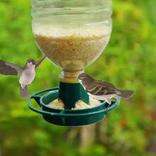 2pcs Outdoor Garden Hanging Bird Feeder, Plastic Feeding Bowl, Automatic Outdoor Bird Feeder, Wild Bird Feeder - A - View 2