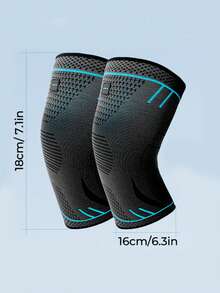1 Pair Kids Knitted Knee Pads, Sports Knee Pads, Football Accessories, Professional Dance Training Protective Gear - Multicolor - View 2