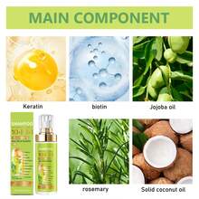 Champú de Hojas de romero y de sabina 10 EN 1,shampoo para la caida de cabello,rapunzel,Nutrición Capilar, Fortalecimiento del Cabello, Control de Aceite, Aporte de Volumen, Cuidado del Cuero Cabelludo, Duradero, Varios Usos, Elimina las Escamas Sueltas de Caspa,Limpia tu cabello semanalmente - Champú + Acondicionador - Ver 4