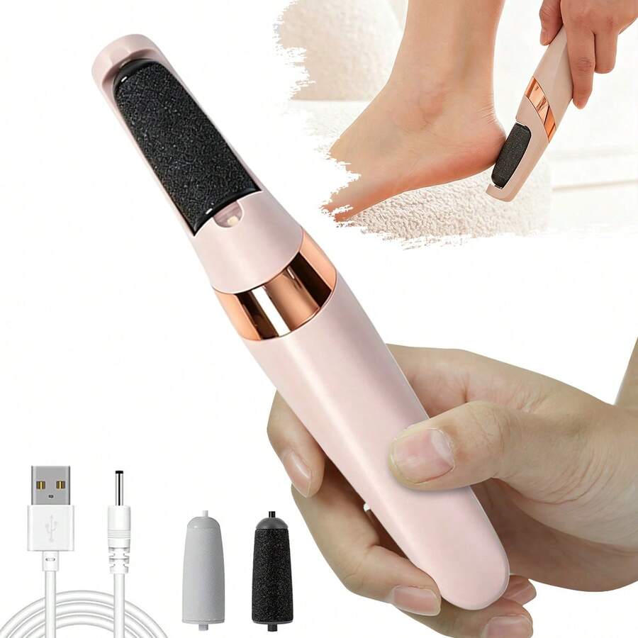 Rechargeable Electric Foot File, The Ultimate Tool For Removing Dead Skin And . Designed Specifically For Thick Skin, It'S Perfect For Dry, Hard, And Cracked Skin. Ideal For Daily Foot Care At Home And Makes A Great Gift For Family Members.