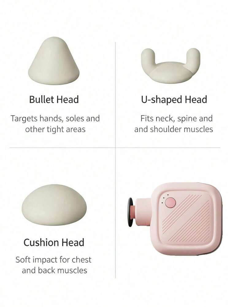 Portable Mini Fingertip Massage Gun, Rechargeable Deep Tissue Massager, Lightweight Palm-Sized Massage Gun, Relieve Muscle Soreness, Suitable For Fitness Workout Recovery, Home And Travel Use - A - View 17