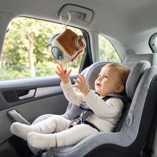 Đồ chơi khối hoạt động nhồi bông chủ đề Savanna, khối vải mềm đa giác quan với bóng lục lạc, gương cho bé và vòng treo, đồ chơi giáo dục cảm giác nhận thức cho trẻ sơ sinh - Nhiều màu - Xem 8
