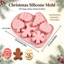 2pcs Christmas Theme Silicone Molds, 6-Cavity Christmas Theme Silicone Mold + 9-Cavity Harvest Theme Silicone Mold, Christmas Tree Silicone Mold, Gingerbread Man Silicone Mold, Suitable For Soap, Plaster, Resin, Holiday Decorations And Other DIY Materials. Christmas Silicone Mold, Thanksgiving Silicone Mold, Party Silicone Mold, Holiday Silicone Mold, DIY Silicone Mold. - Christmas Gloves + 9-piece Pumpkin Set - View 4