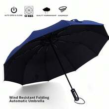 Double Wind Resistant Strong Automatic Open&Close Folding Canopy 10 Rib Umbrella - Multicolor - View 7