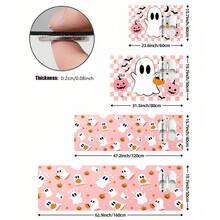 1/2pcs Halloween Ghost & Pumpkin Pattern, Vintage Diatomaceous Earth Mat, Super Absorbent, Non-Slip, Perfect For Bathroom, Kitchen And Dining Room, Quick Drying, Machine Washable, Perfect Gift For Home Decor And Bathroom Mat - Multicolor - View 6