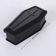 Mini Halloween Coffin For Her/Him, Mini Coffin Box, Halloween Prop, Gift Box With Lid, Suitable For Halloween Party And Funny Pranks - Multicolor - View 8