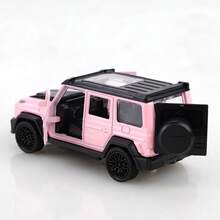 1pc (Bagged) Zinc Alloy Toy Car, Square Off-Road SUV Style, High-Quality Alloy Casting, Spring Function, Children's Toy, Suitable For Boys Aged 3+, Gift - Multicolor - View 6