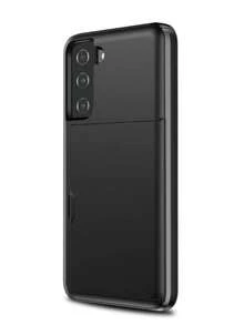 For Galaxy Case, Anti-Drop Two-In-One PC Card Case For Mobile Phone, Suitable Compatible With Apple 17 Promax 17 Pro 17e 16E 15 14 13 12 11 18 Models. 2-In-1 Shock-Proof Mobile Phone Protection Case, With Card Slot And Wallet-Style Design. - Black - View 63