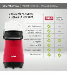 Rca Palomitero Con Tapa Medidora Rc-1025 - Rojo - Ver 11