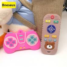 Bneseus 2pcs Silicone Game Controller Teether Toy And Bear TV Remote Teether Toy, Soft Silicone Material, Early Education Educational Teething Toy, Sensory Chewing Toy, Baby Silicone Teether, Perfect Gift For Newborns On Easter, Thanksgiving, Christmas - Teething Set - View 7