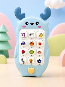 Guitar Shaped Baby Music Phone Toy, Multi-Function Early Education Sound Toy, 3-Color Interactive Play Toy For Toddlers, Baby Birthday Gift - Multicolor - View 12