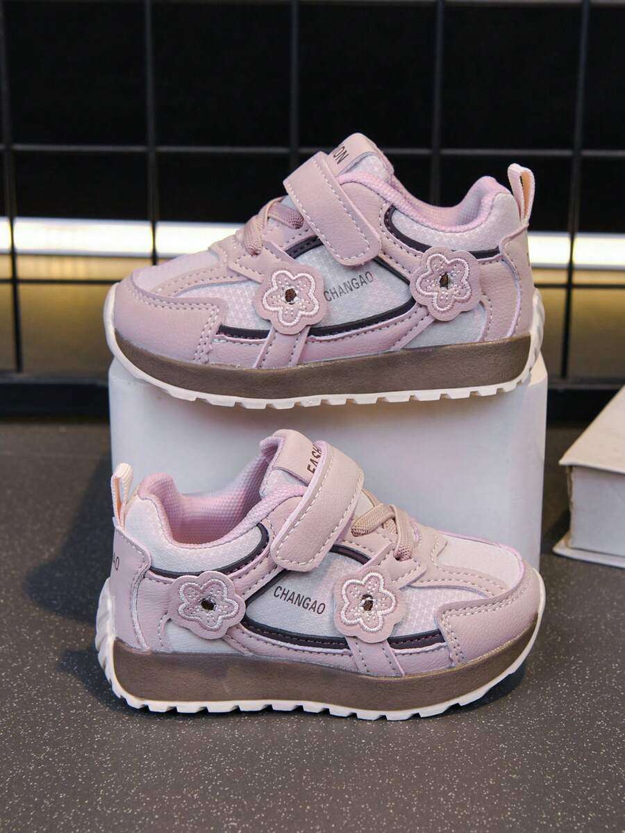 2026 New Baby Walking Sports Shoes, Comfortable Lightweight With Magic Tape Closure, Suitable For Multi-Purpose Wear - Pink - View 1