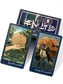 1 Box The Island Of The Far Side Tarot Cards,78 Cards,Island Adventure And Occult-Inspired Divination Set,Used For Meditation Or Art Collection. - Multicolor - View 5
