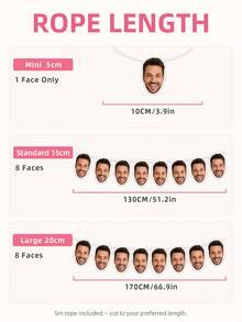 1/8/16/24pcs Customizable Portrait Bunting, Handmade Cut Paper Funny Face Portrait Garland, Perfect For Event Backdrop, Venue Atmosphere, Store Scene Decoration, Party Decor, Suitable For Parents, Colleagues, Friends, Couples, Birthday, Party, Halloween, Christmas - Multicolor - View 8