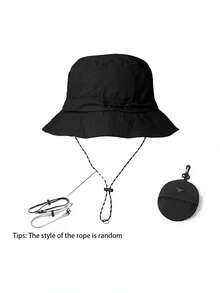 1pc Waterproof Outdoor Foldable Packable Thin Bucket Hat, Unisex Sun Protection Fishing Cap,Beach,Travel - A - View 15