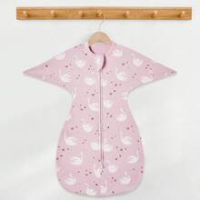 Infant Swaddle Sleeping Bag, Newborn Long Sleeve Anti-Kick Swaddle, Double Zipper Baby Printed Sleep Sack, All-Season Infant Home Swaddle, Fresh Rainbow Swan Cloud Star Multiple Patterns, Suitable For Full Month Gift, Baby Shower Gift, Baptism Gift, Christmas Newborn Gift, Soft Fabric Convenient For Nighttime Diaper Changes - Multicolor - View 11
