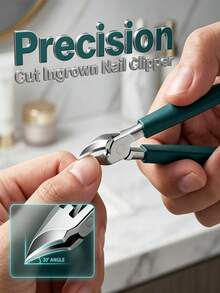 High Precision Nail Clipper, Suitable For Thick Nails And Ingrown Nails, Premium Stainless Steel Material, With Soft Handle And 25-Degree Angled Ultra-Sharp Blade. This Thick Nail Clipper Is Designed For Elderly People, With Anti-Splash Function. 1pc/Pack - Multiple Styles - View 6