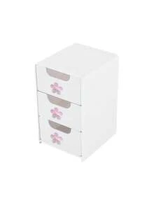 Multicolor Flower-Decorated Mini Desktop Drawer Storage Box, Multi-Layer Plastic Jewelry And Cosmetics Organizer, Multifunctional Storage Box, Suitable For Dressing Tables, Bedrooms, And Offices, Can Store Various Daily Items - Multicolor - View 14