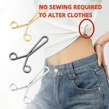 8/12Pcs Y-Shaped Scarf Clips Neck Clips Headscarf Veil Fixing Pins Accessories Scarf Buckles, Y-Shaped Waist Buckle, Waist Adjustment Buckle - Multicolor - View 3